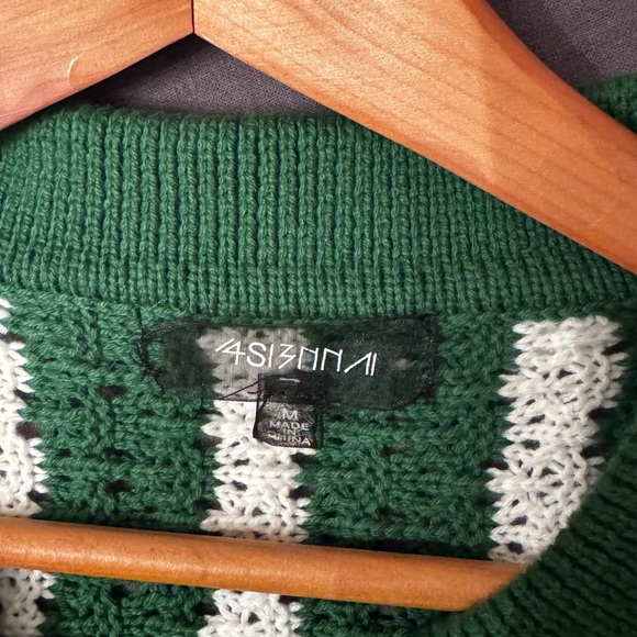 Collared Crochet Open-Stitch Cardigan Sweater Anthropologie - Picture 5 of 5